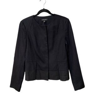 Ann Taylor Black Textured Blazer